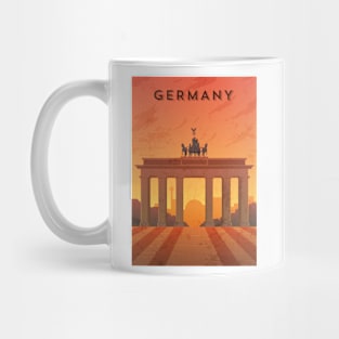 Germany. Retro travel poster Mug